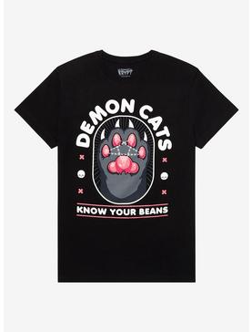 Demon Cats Toe Beans T-Shirt By Kawaii Krypt, , hi-res