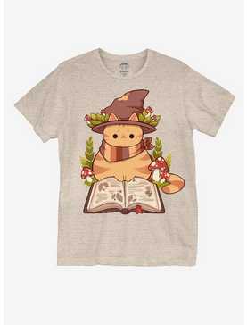 Mushroom Wizard Cat T-Shirt By Rhinlin, , hi-res