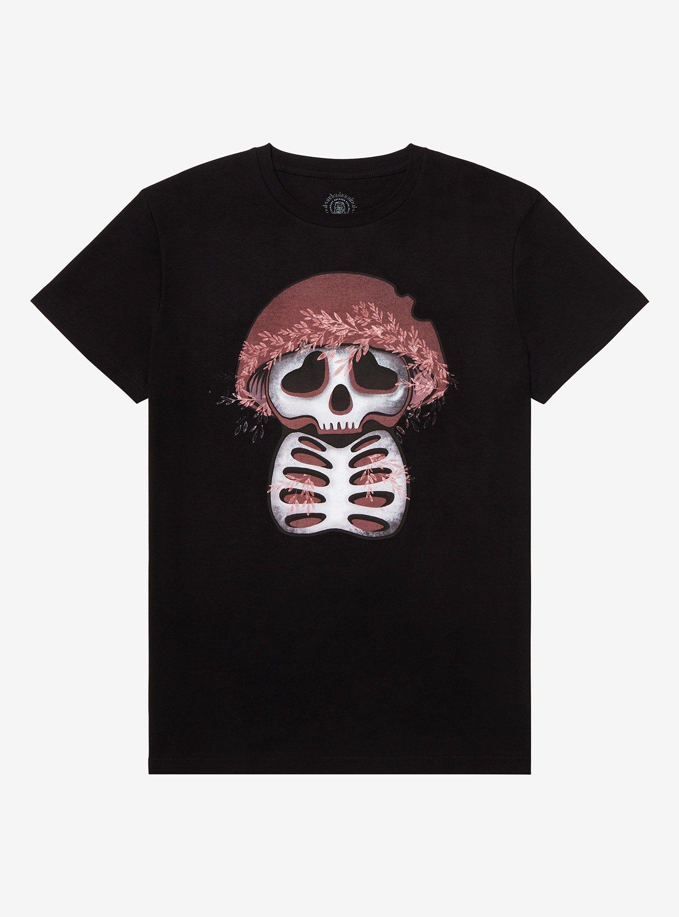 Skeleton Mushroom T-Shirt By Lyndsey Paynter Art | Hot Topic