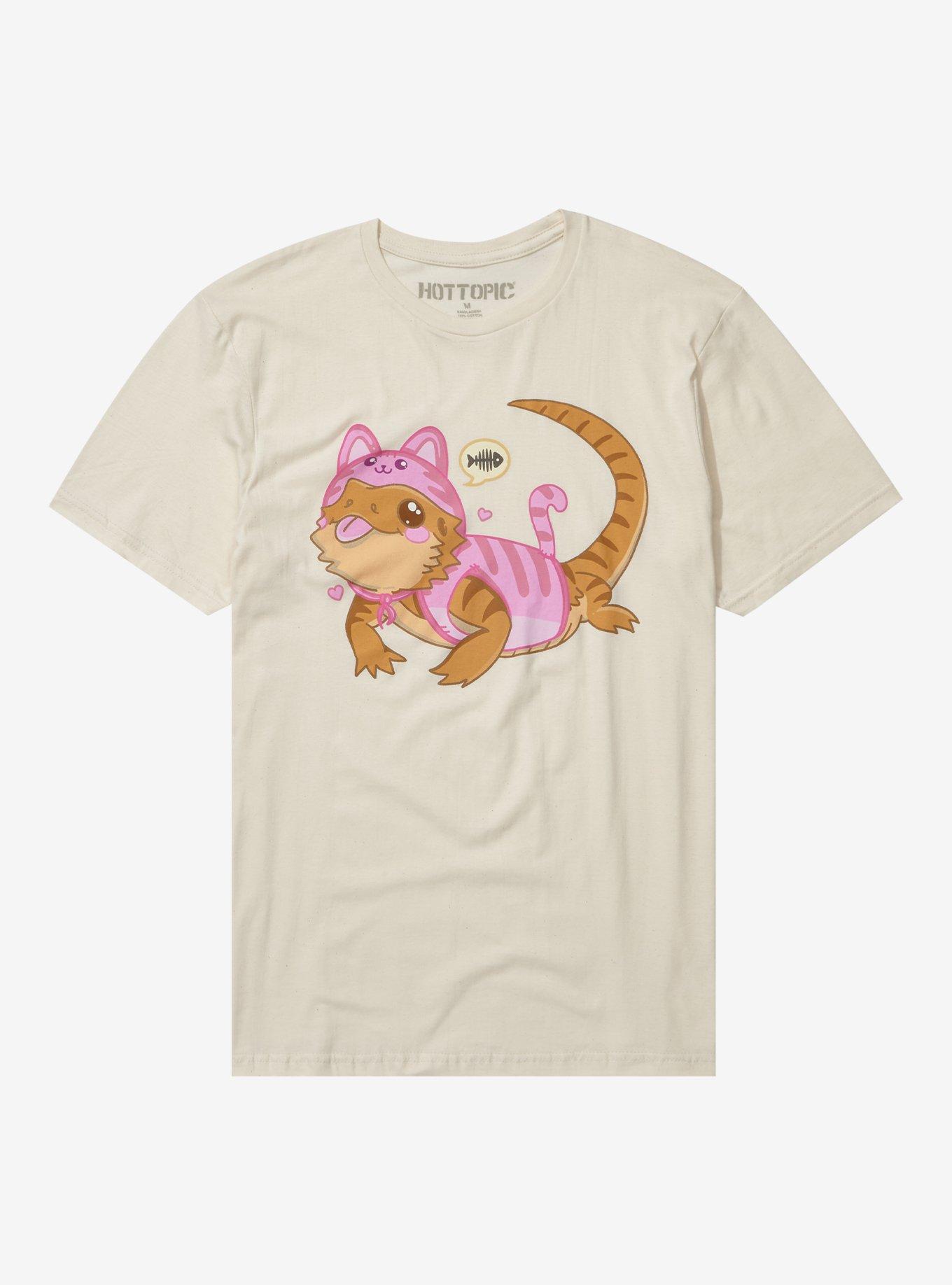 Bearded Dragon Cat Costume T-Shirt, SAND, hi-res