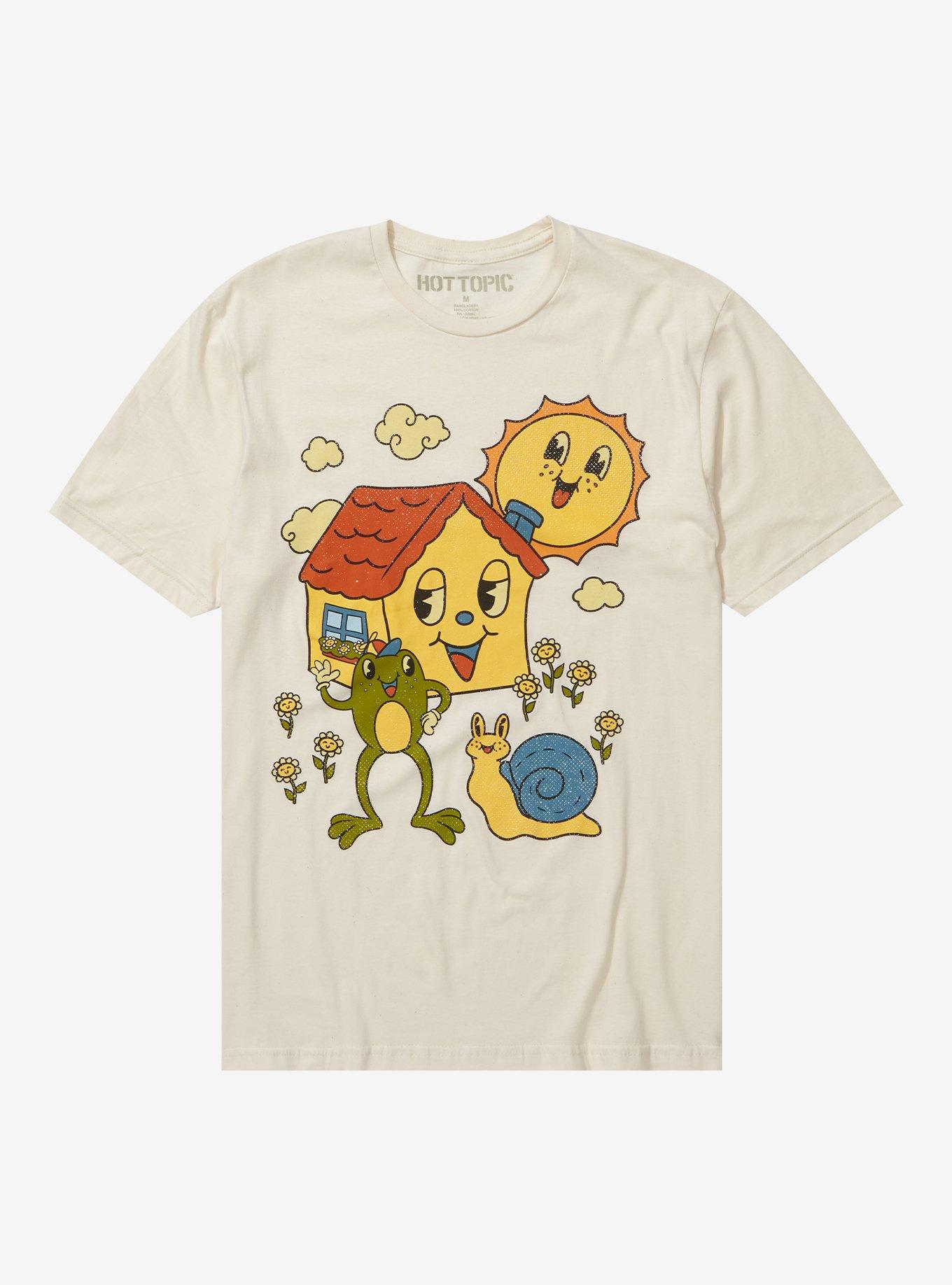 Vintage Happy Day Frog T-Shirt, SAND, hi-res