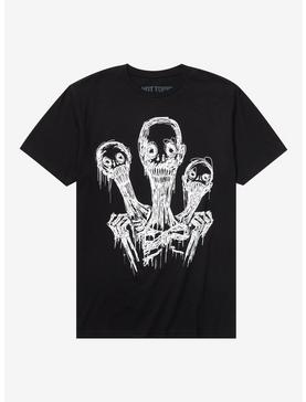 Three Head Monster Messy Sketch T-Shirt, , hi-res