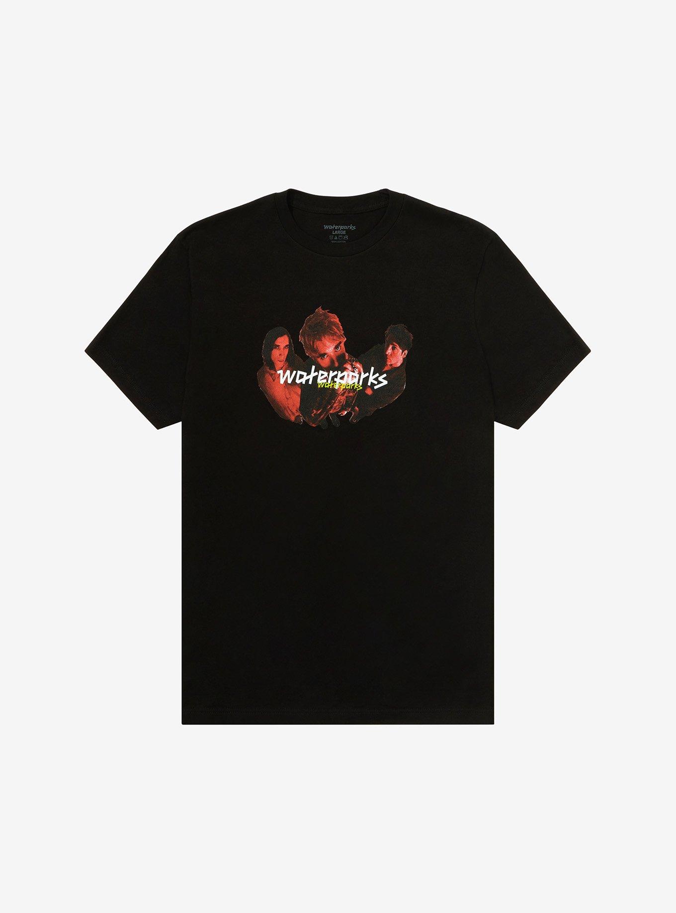 Waterparks Red Group Photo T-Shirt, BLACK, hi-res