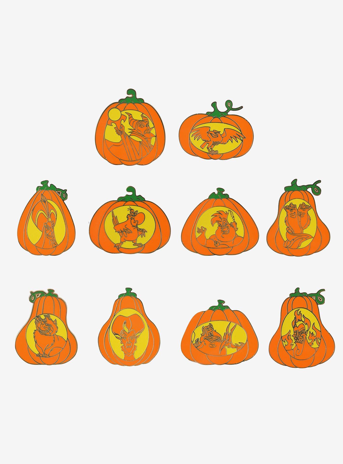 Disney Villains Jack-O-Lantern Glow-in-the-Dark Blind Box Enamel Pin - BoxLunch Exclusive, , hi-res
