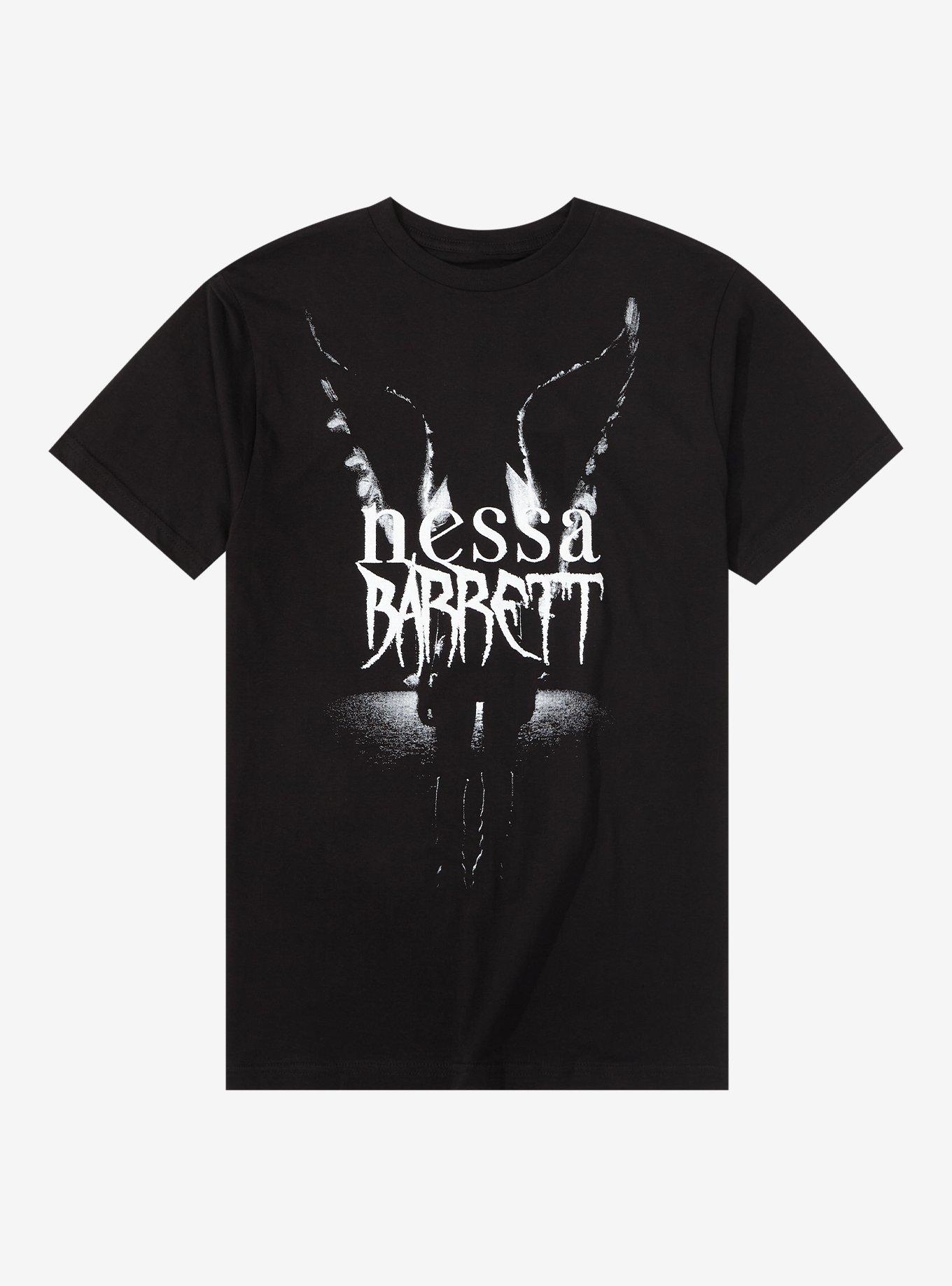 Nessa Barrett Angel Wing Silhouette T-Shirt, BLACK, hi-res