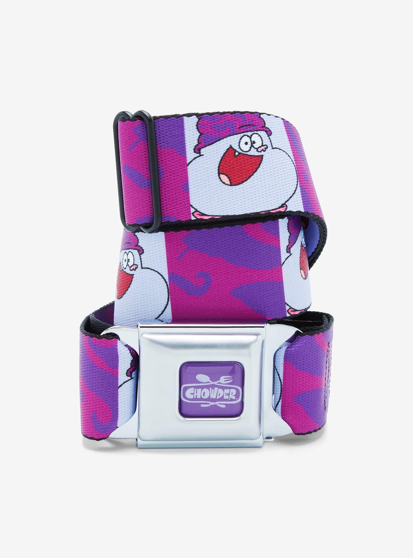 Chowder Purple Swirl Seatbelt Belt, , hi-res