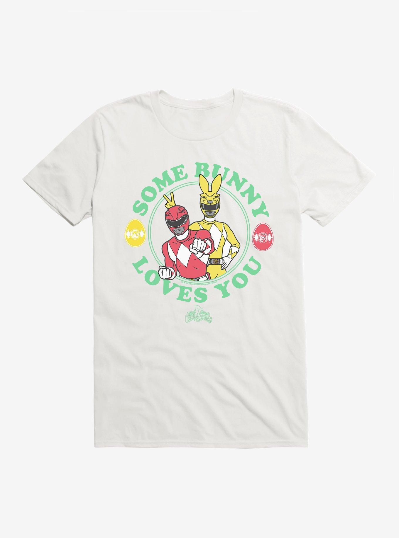 Mighty Morphin Power Rangers Some Bunny Loves You T-Shirt