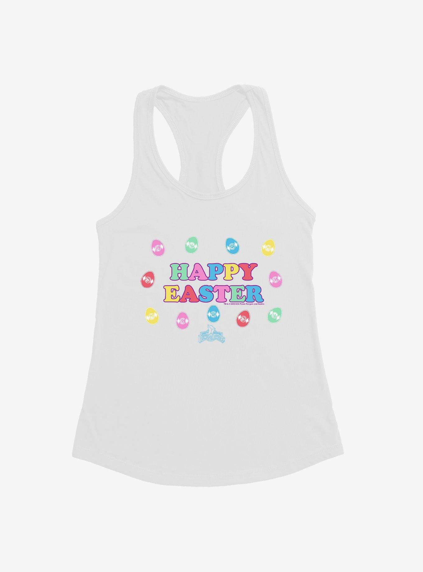 Mighty Morphin Power Rangers Happy Easter Womens Tank Top