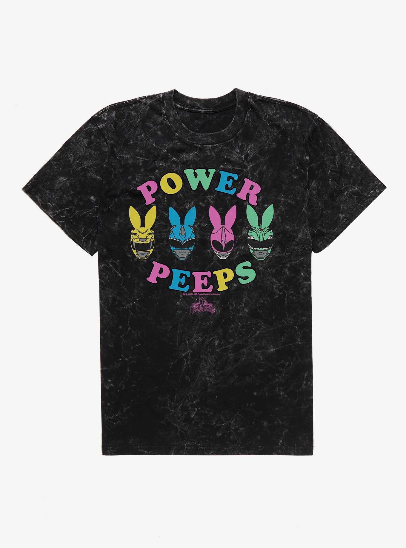 Mighty Morphin Power Rangers Power Peeps Mineral Wash T-Shirt, , hi-res