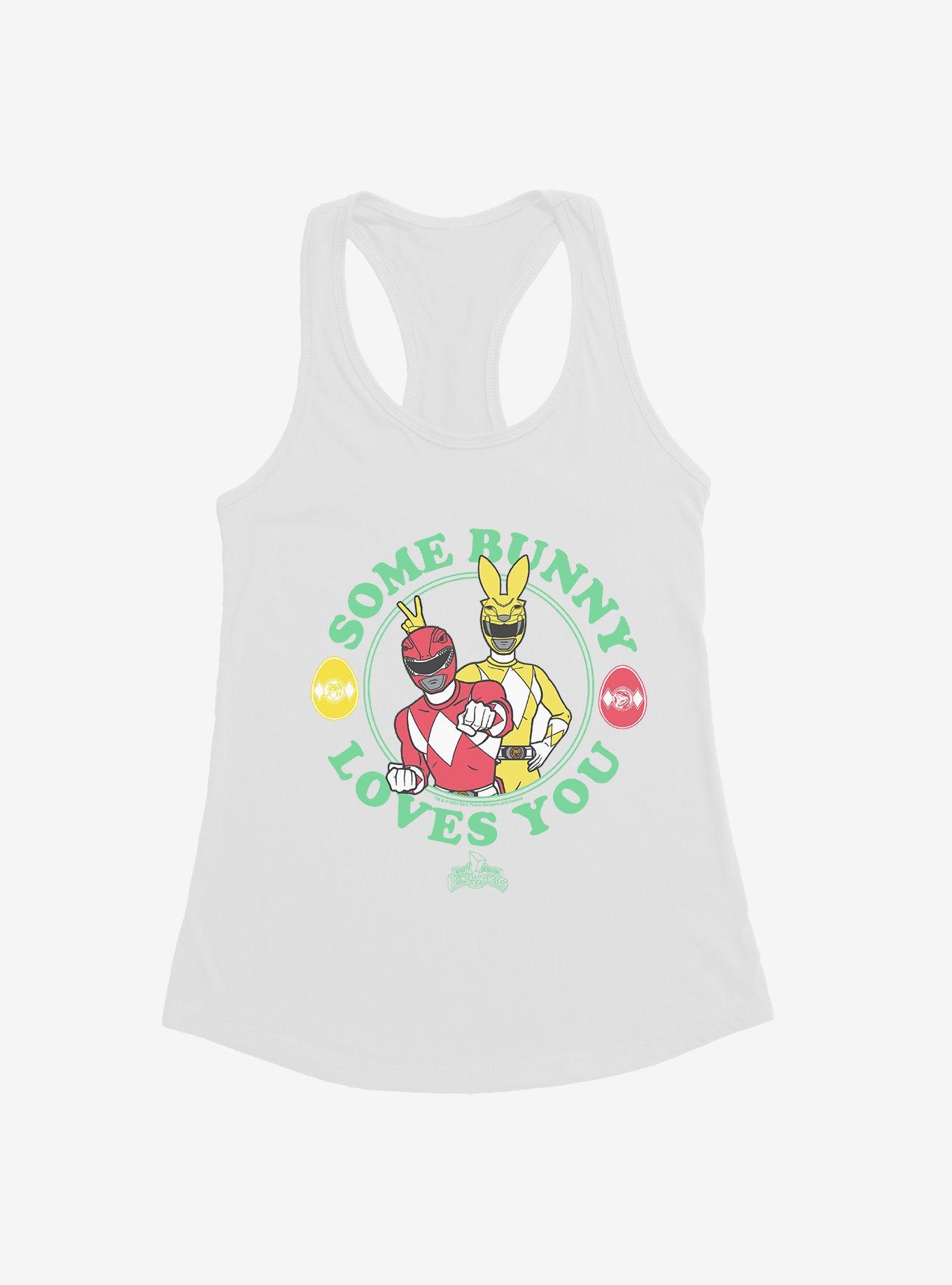 Mighty Morphin Power Rangers Some Bunny Loves You Womens Tank Top