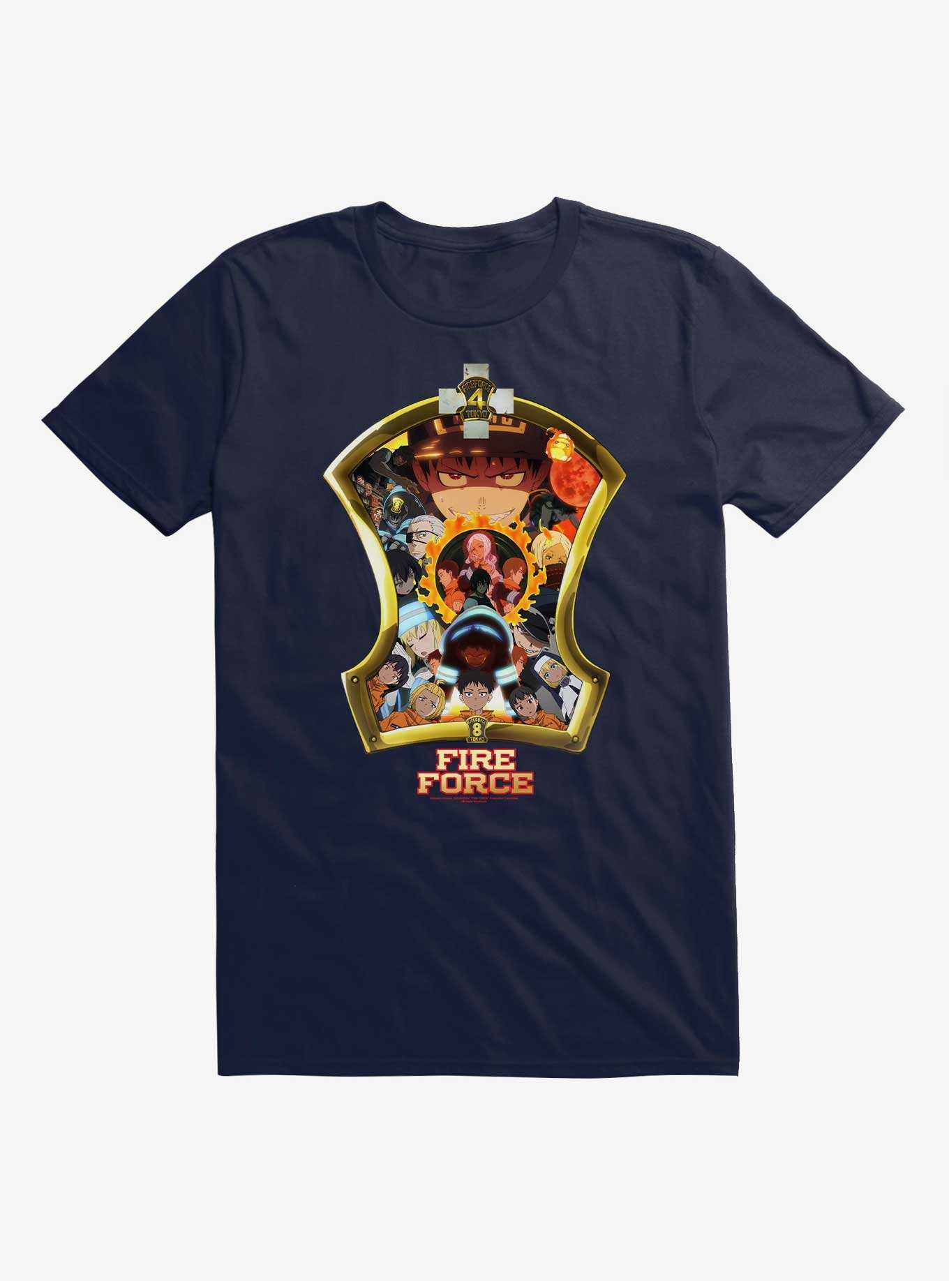 Fire Force Character Badge Fill T-Shirt, , hi-res