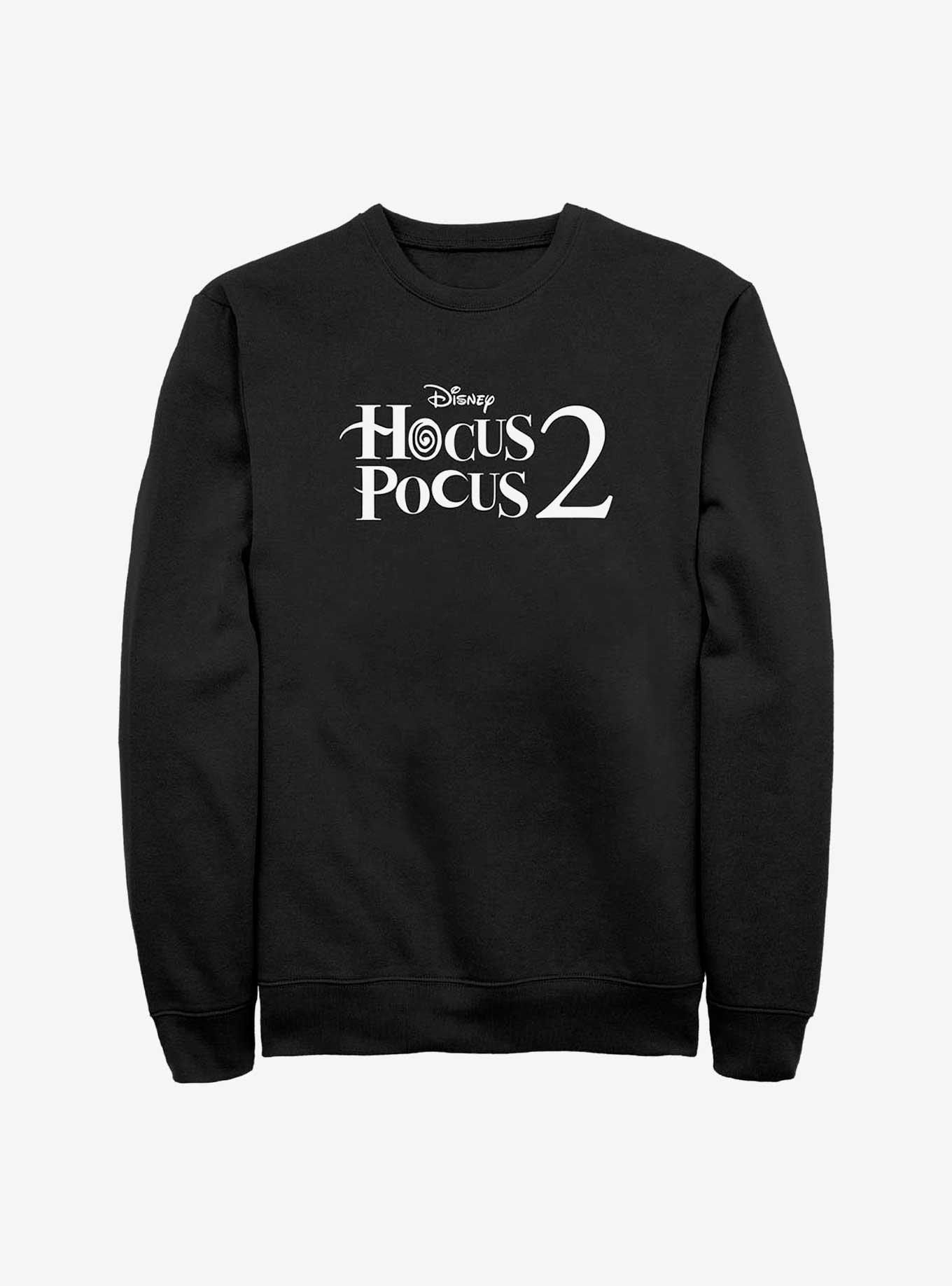 Disney Hocus Pocus 2 Stacked Logo Sweatshirt, BLACK, hi-res