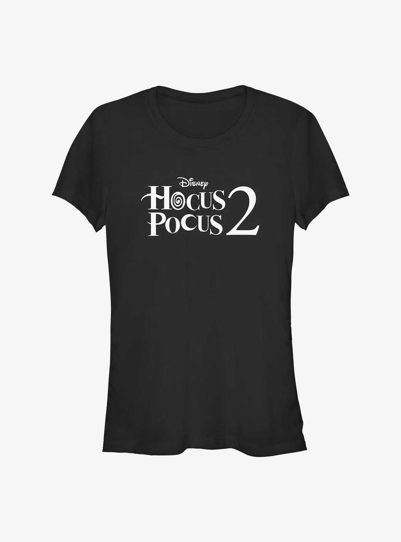 Disney Hocus Pocus 2 Stacked Logo Girls T-Shirt, BLACK, hi-res