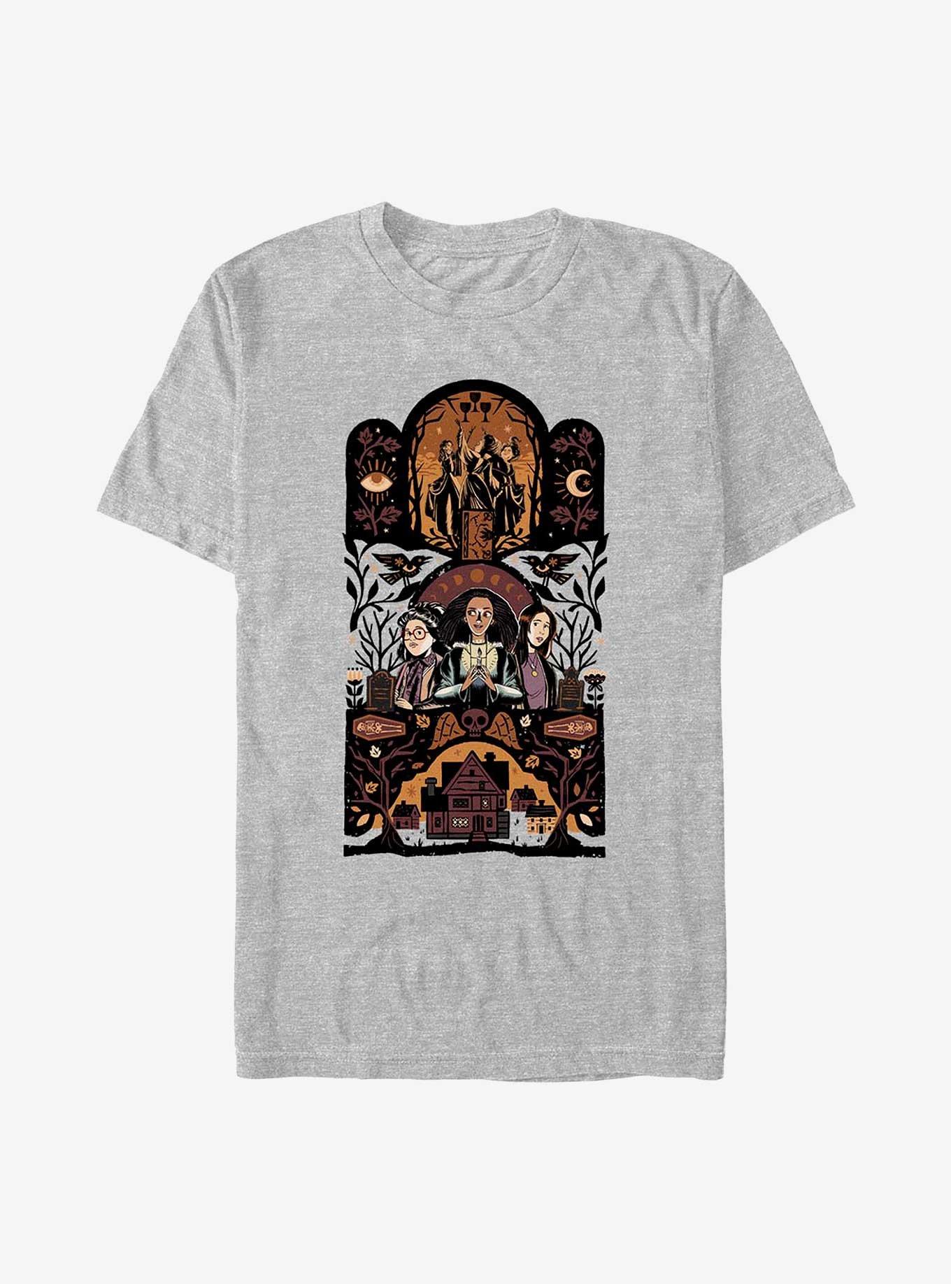 Disney Hocus Pocus Triptic T-Shirt, ATH HTR, hi-res