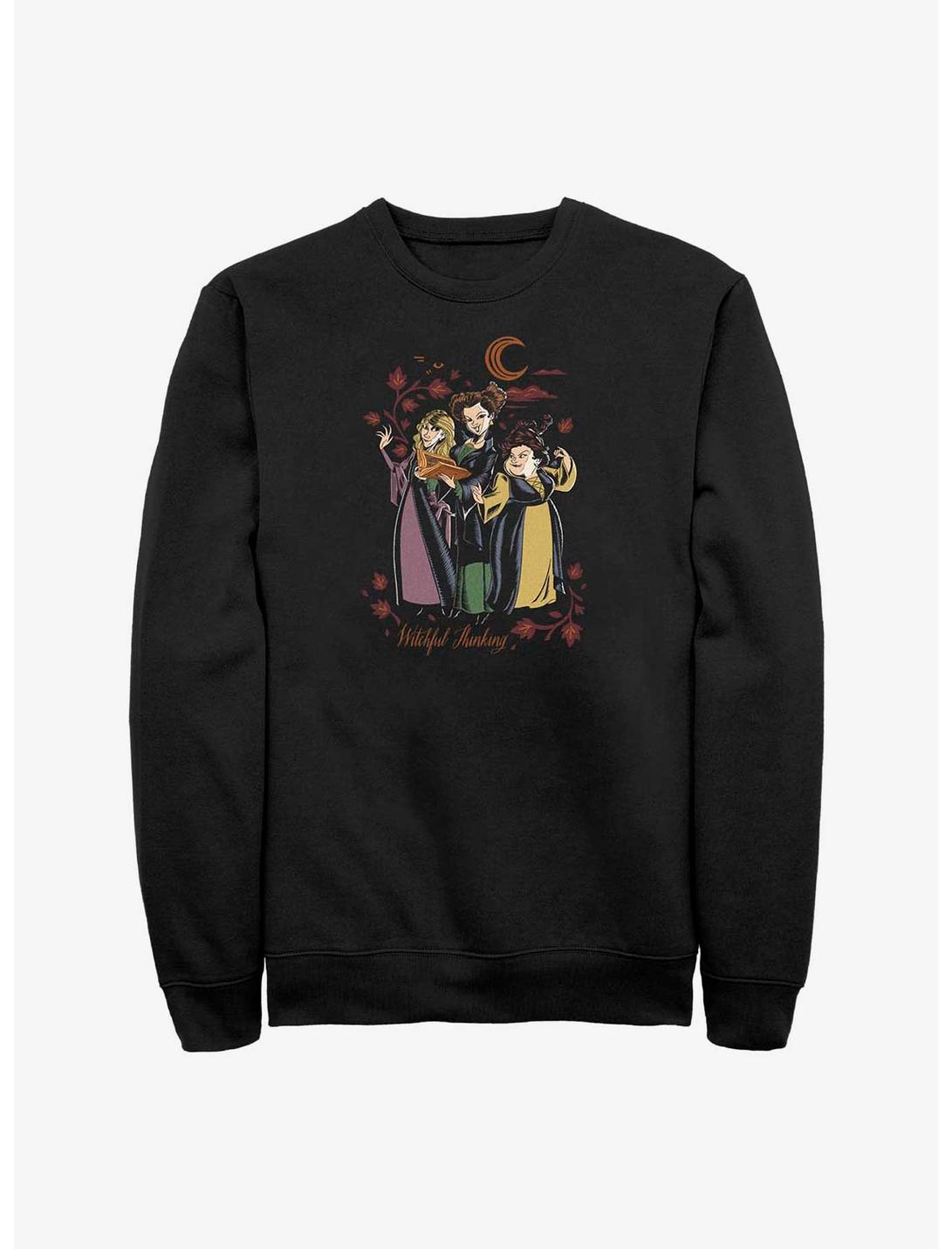 Disney Hocus Pocus Witchful Thinking Full Sweatshirt, BLACK, hi-res