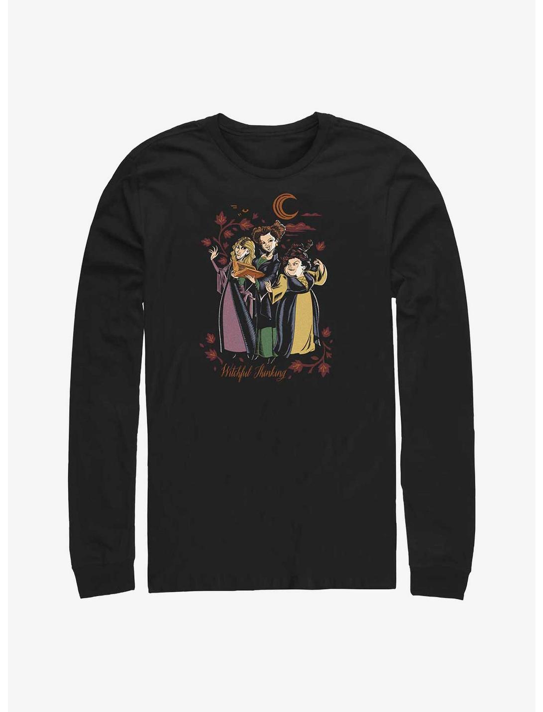 Disney Hocus Pocus Witchful Thinking Full Long-Sleeve T-Shirt, BLACK, hi-res