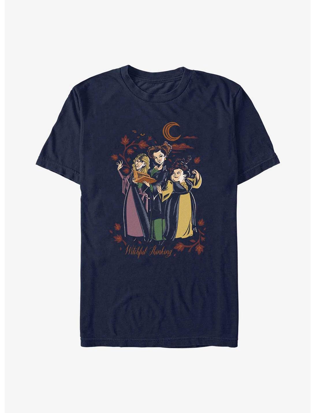 Disney Hocus Pocus Witchful Thinking Full T-Shirt, NAVY, hi-res