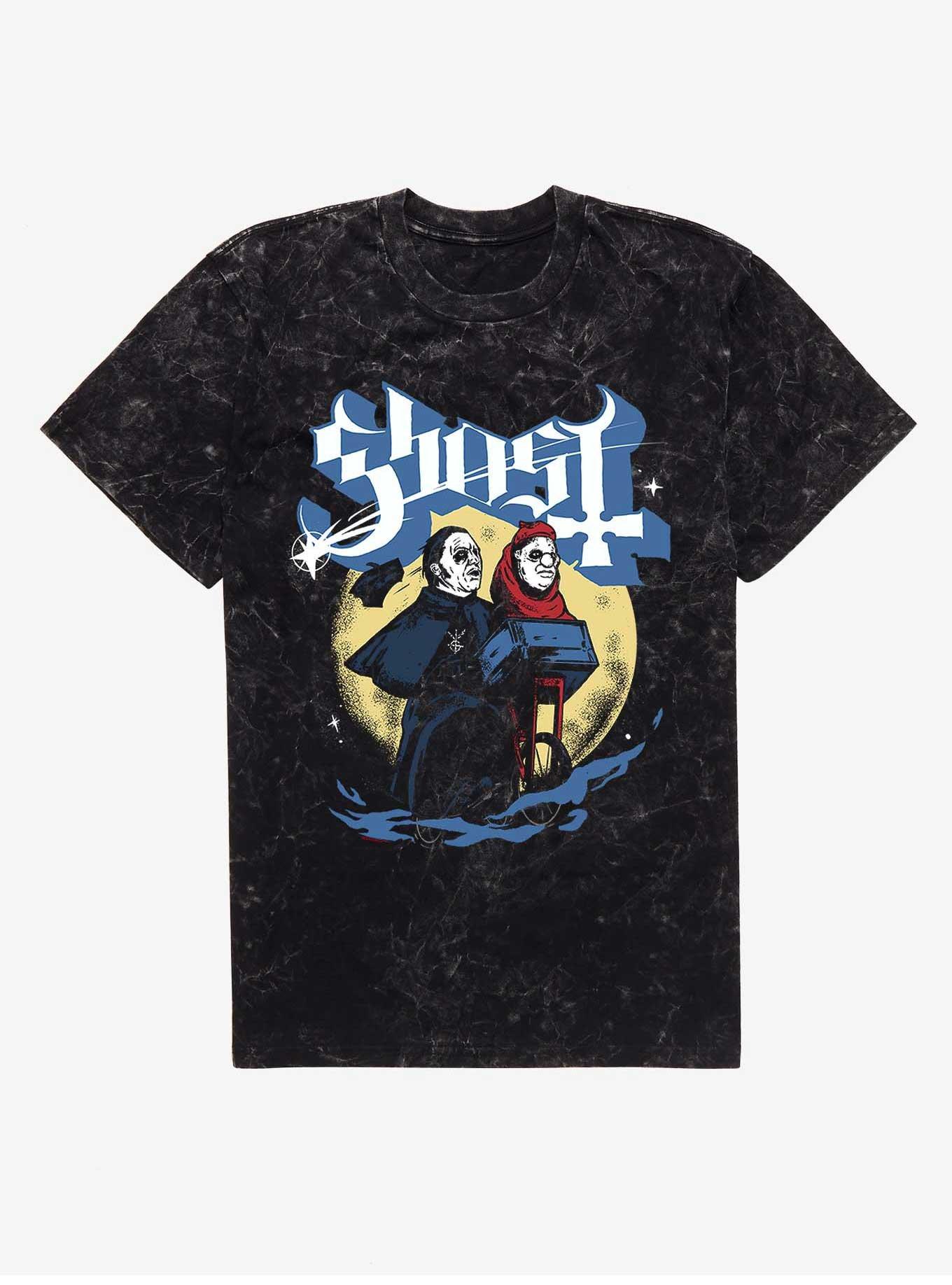 Ghost Moonshot Mineral Wash T-Shirt - BLACK | Hot Topic