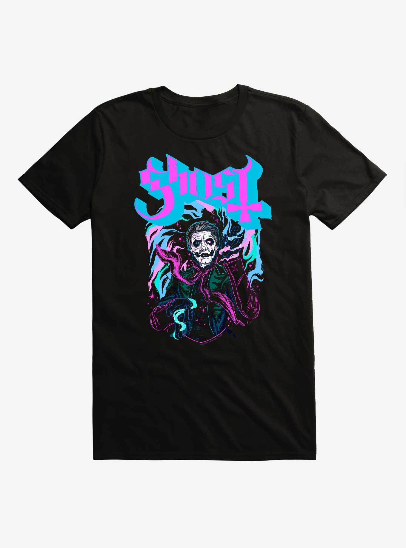 Ghost Purple Smoke T-Shirt, BLACK, hi-res