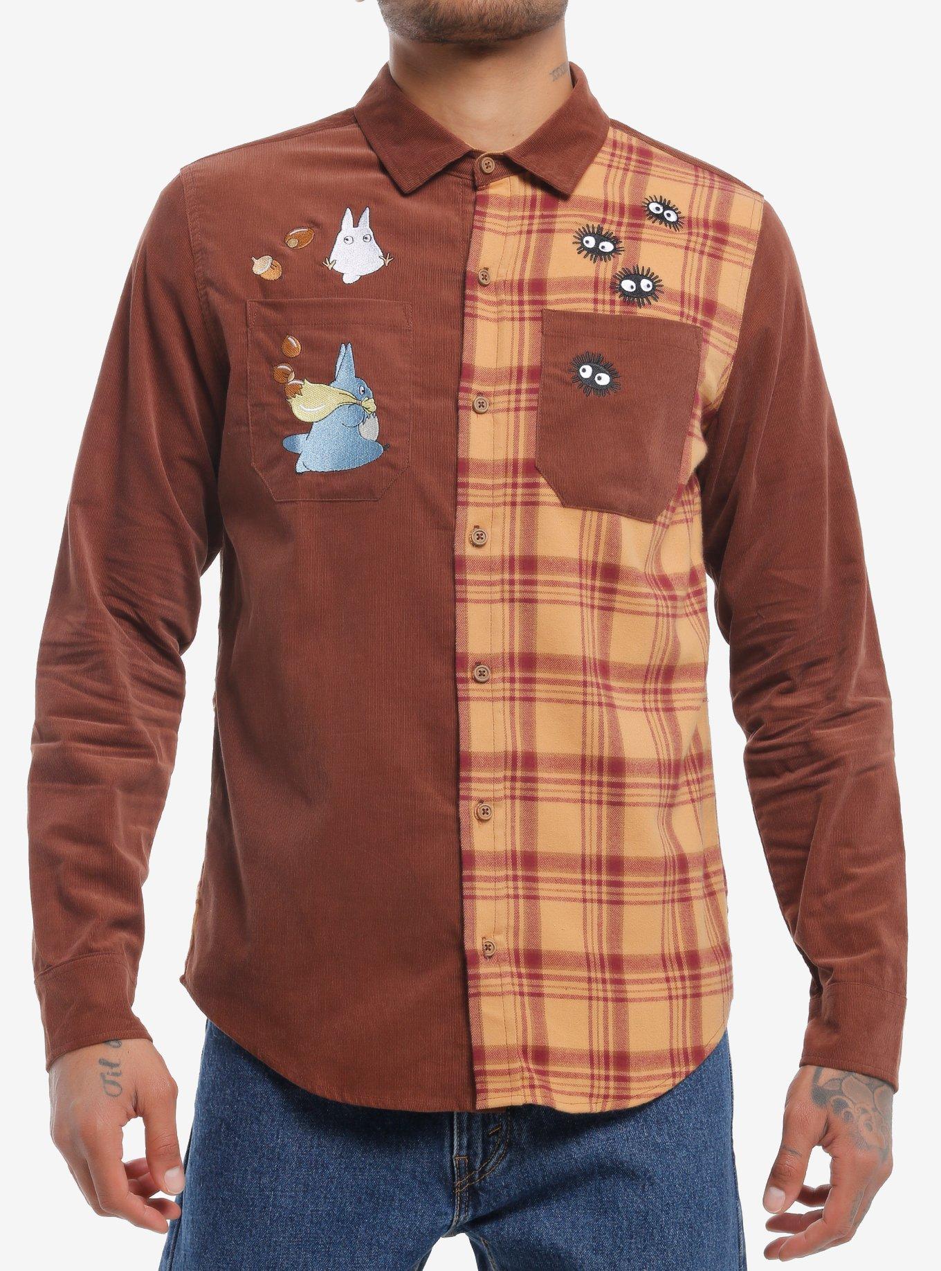 Our Universe Studio Ghibli My Neighbor Totoro Corduroy Split Woven Button-Up, MULTI, hi-res