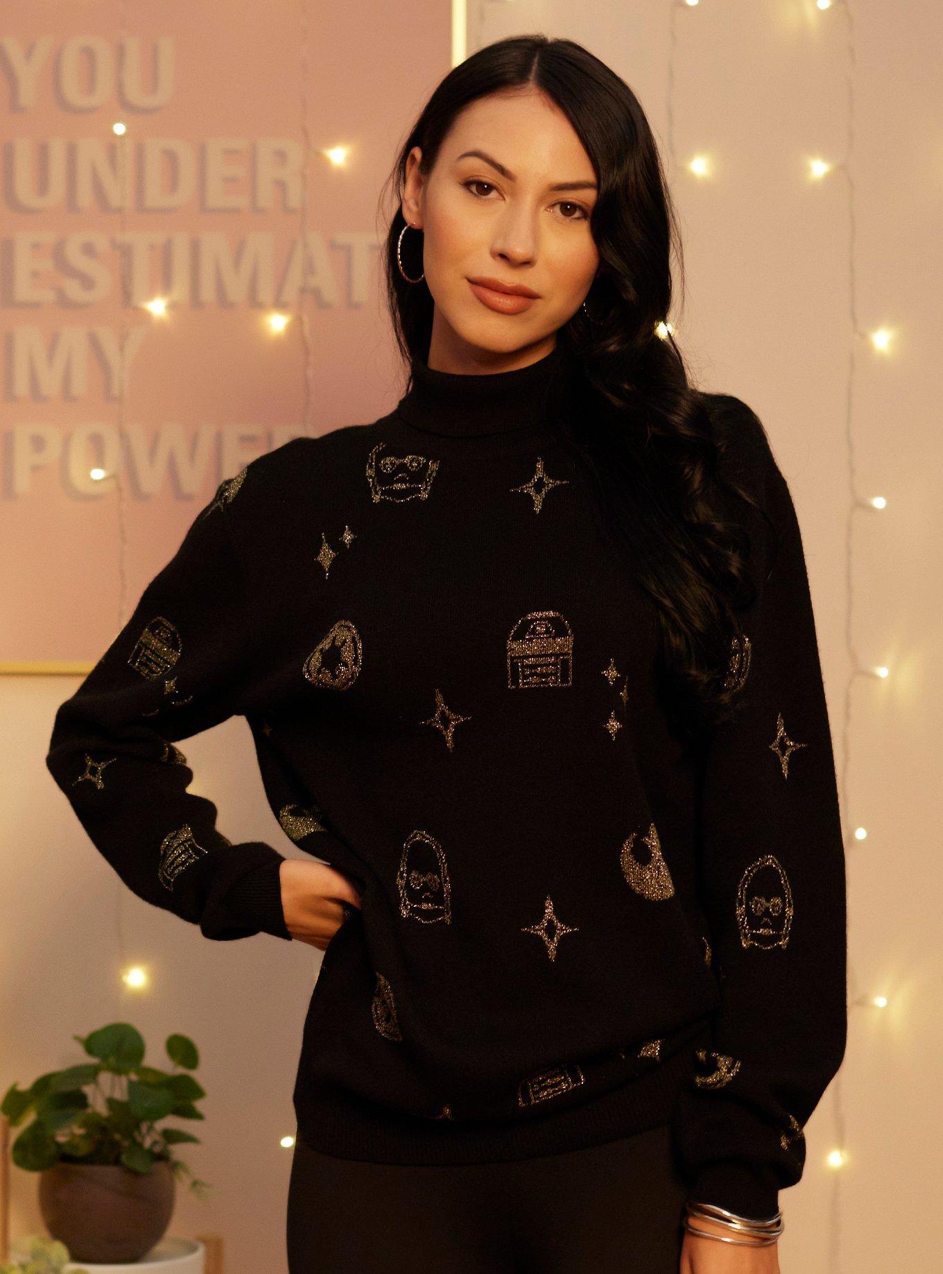 Her Universe Star Wars Icons Mock Neck Sweater Her Universe Exclusive, MULTI, hi-res