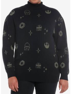 Her Universe Star Wars Icons Mock Neck Sweater Plus Size Her Universe Exclusive, , hi-res
