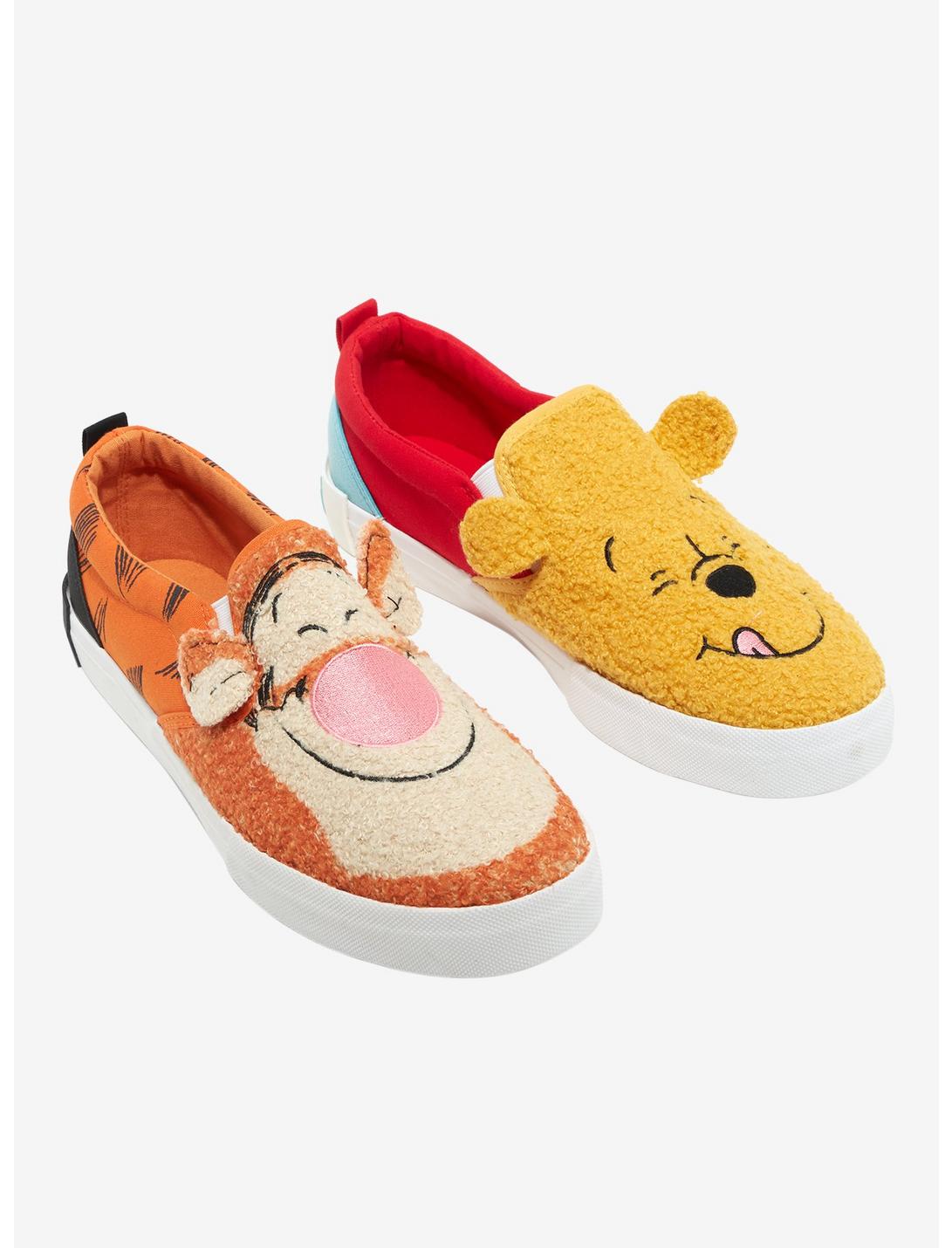 Disney Winnie The Pooh Fuzzy Tigger & Pooh Slip-On Sneakers, MULTI, hi-res