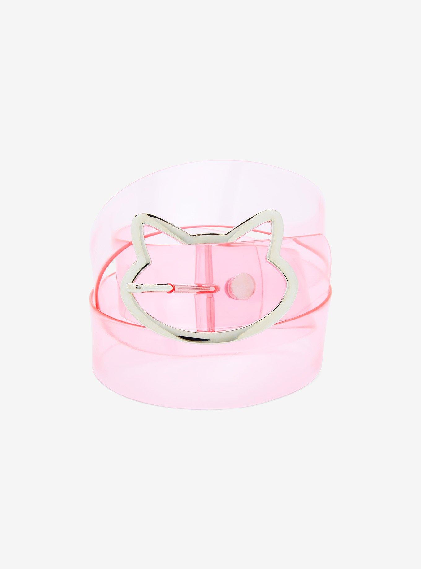 Pink Cat Buckle Belt, MULTI, hi-res