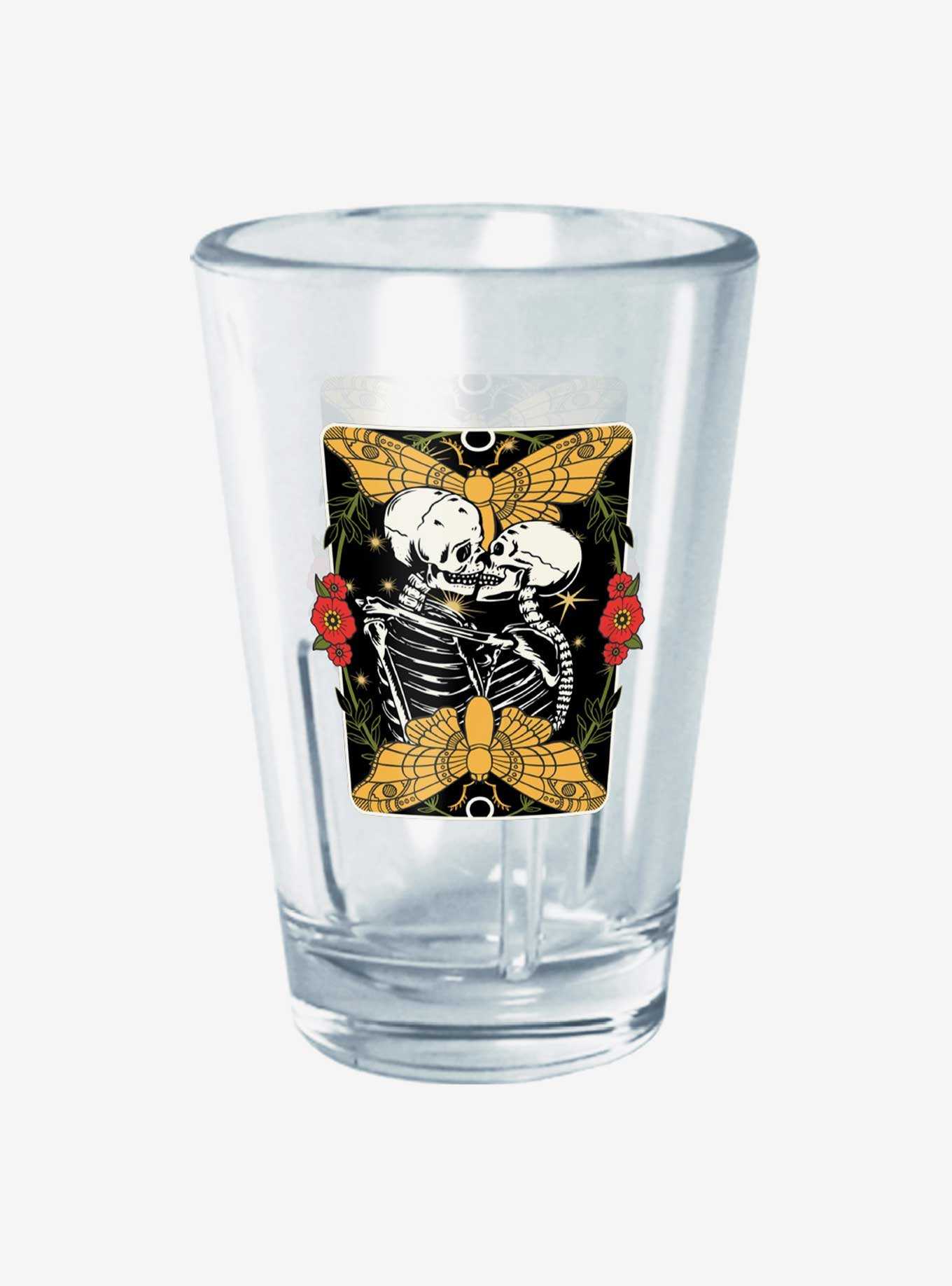 Hot Topic Traditional Skeleton Lovers Mini Glass , , hi-res