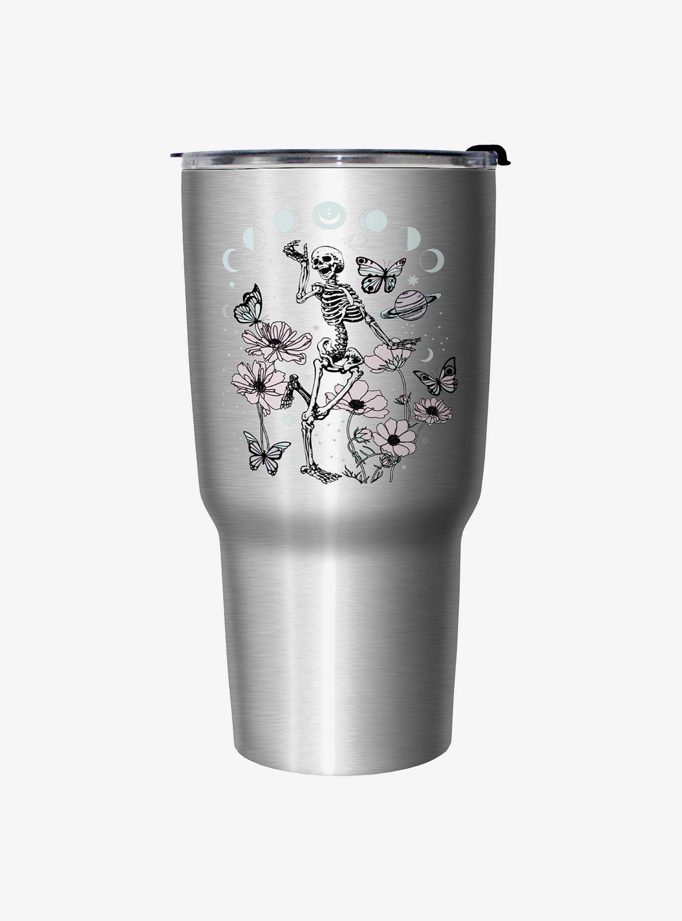 Hot Topic Celestial Skeleton Travel Mug - METALLIC | Hot Topic