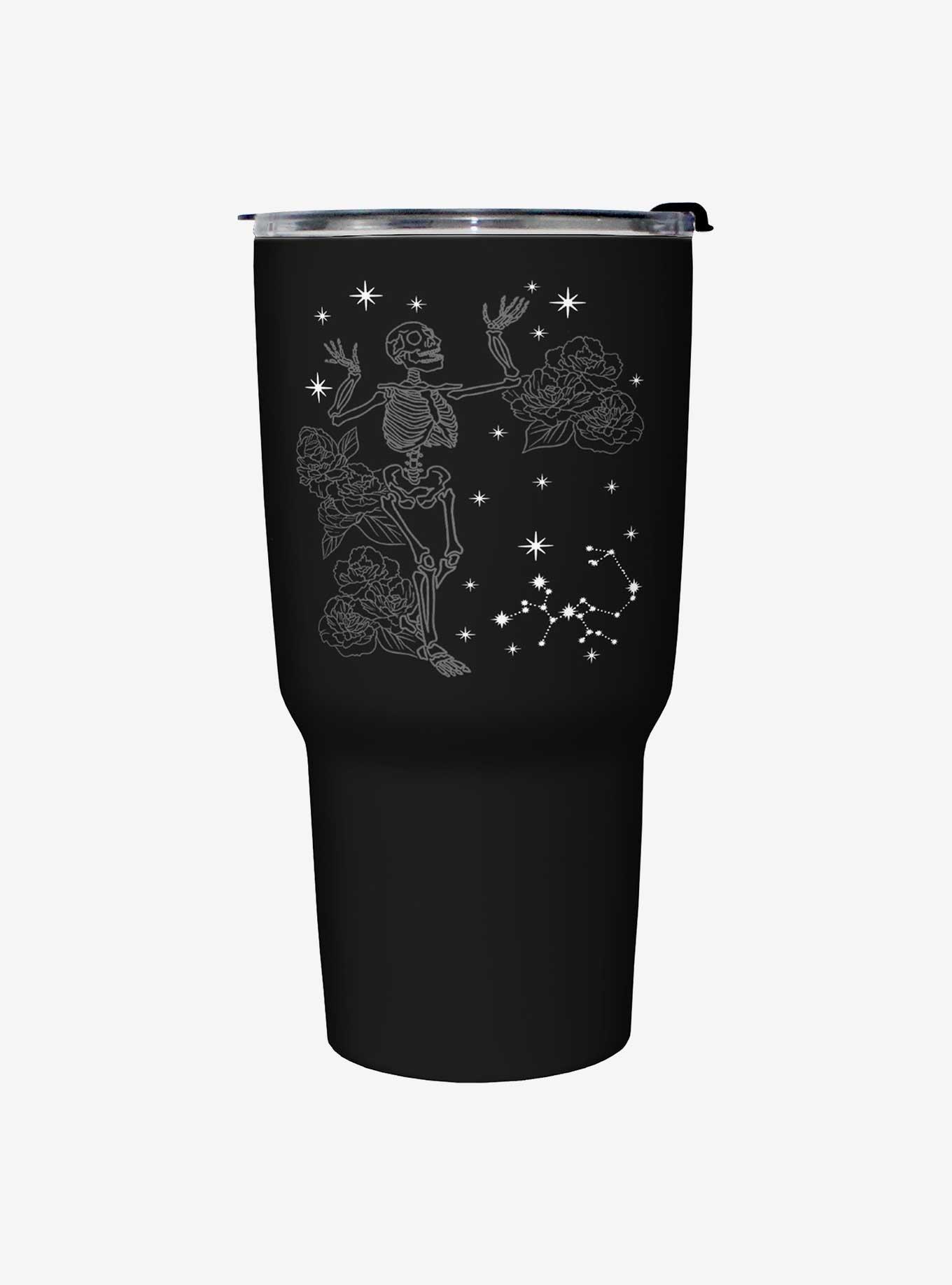 Hot Topic Simplified Skeleton Celestial Travel Mug , , hi-res
