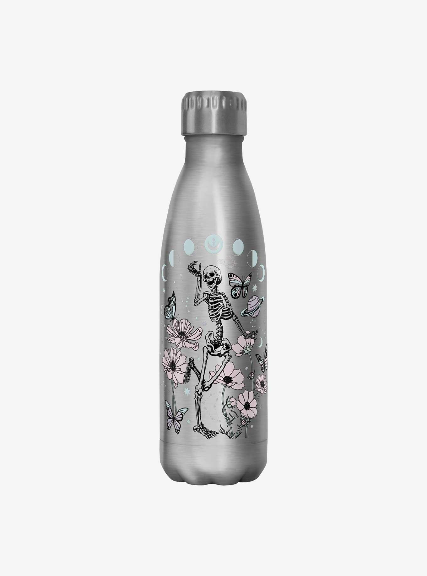 Hot Topic Celestial Skeleton Water Bottle , , hi-res