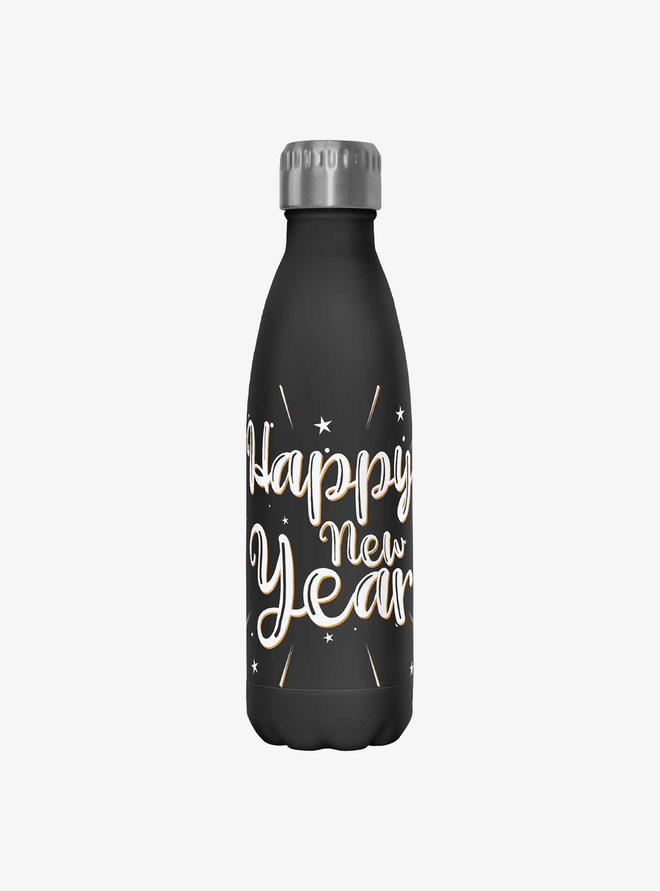 Happy New Year Water Bottle, , hi-res