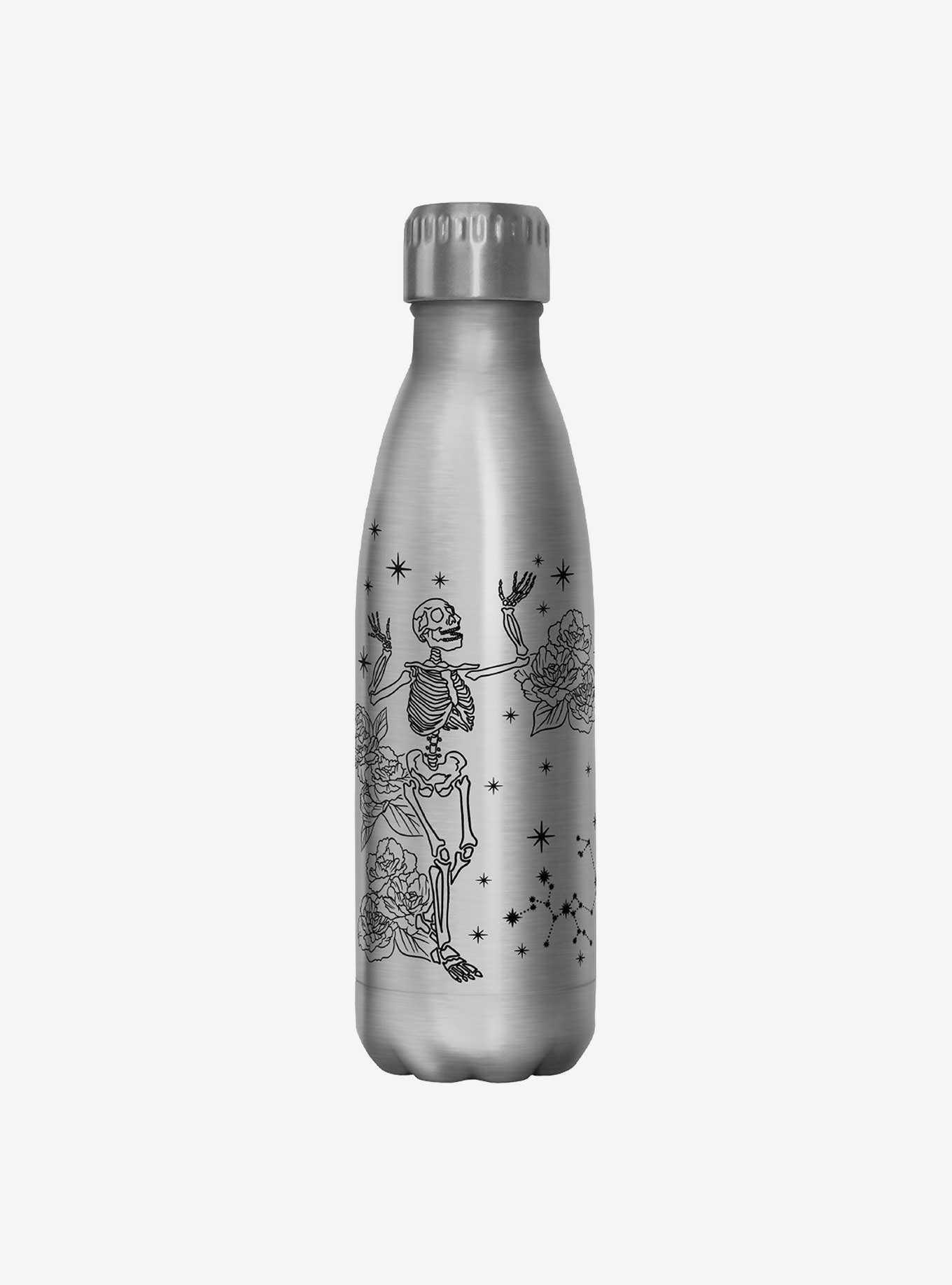 Hot Topic Simplified Skeleton Celestial Water Bottle , , hi-res