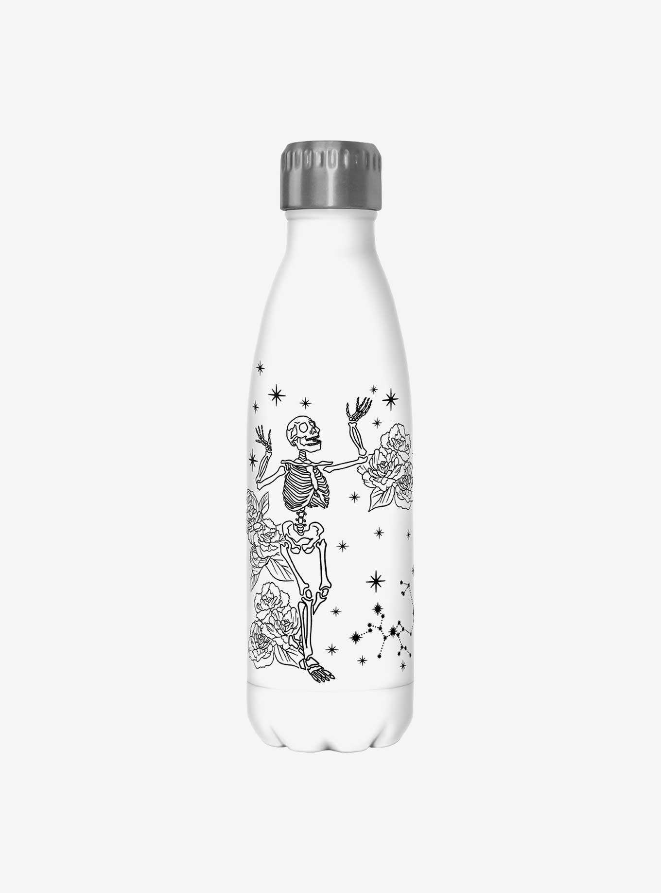 Hot Topic Simplified Skeleton Celestial Water Bottle , , hi-res