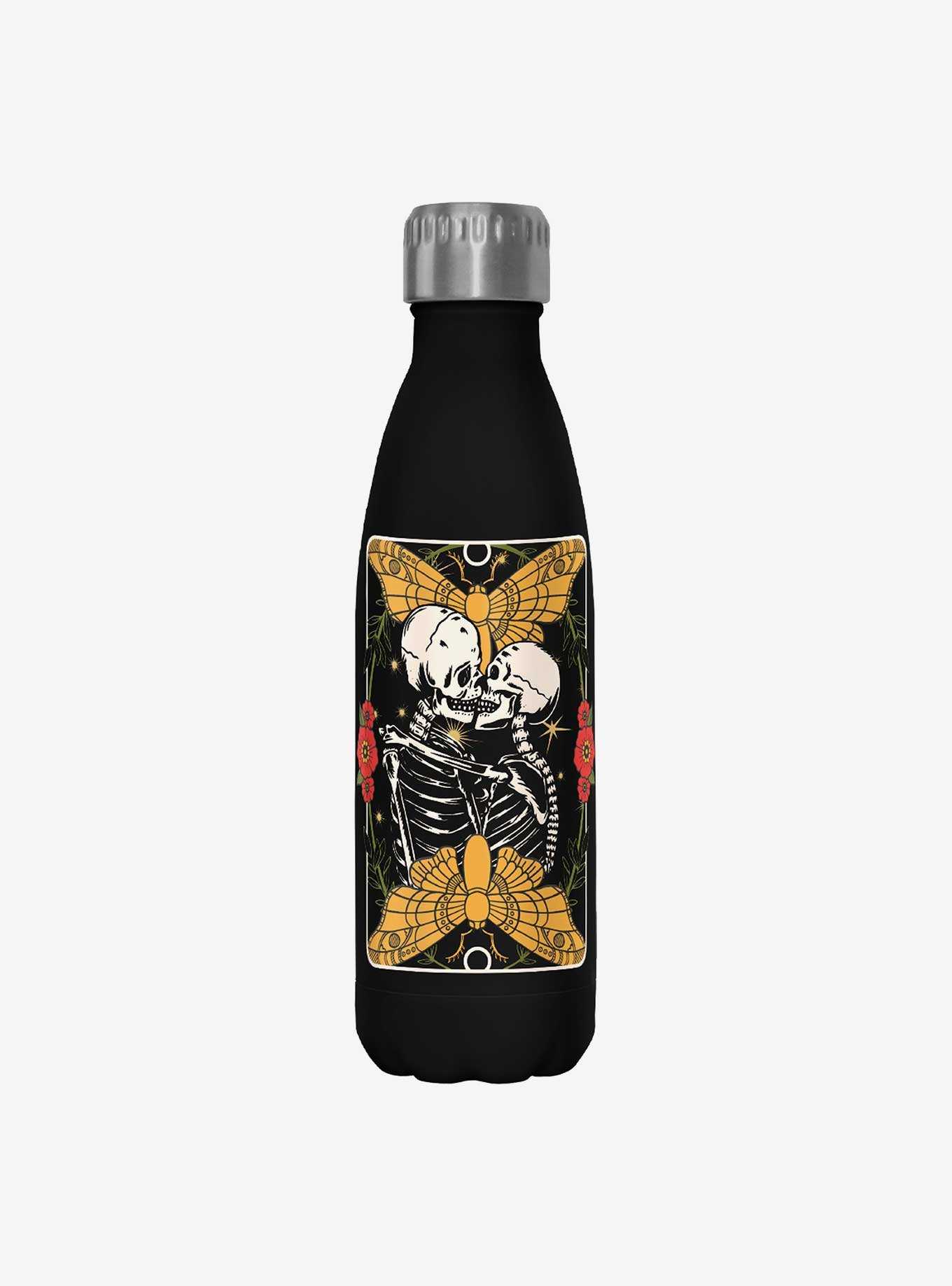 Hot Topic Traditional Skeleton Lovers Water Bottle , , hi-res
