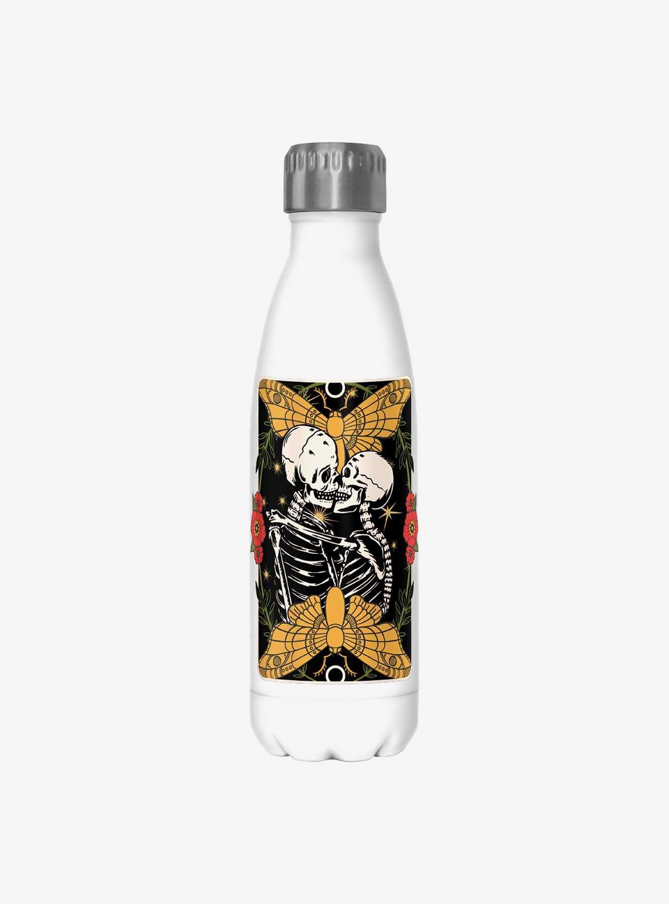 Hot Topic Traditional Skeleton Lovers Water Bottle , , hi-res