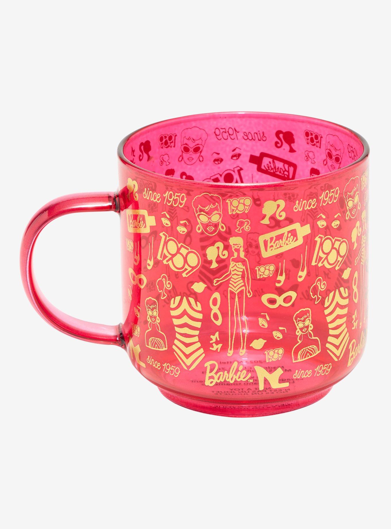 Barbie Hot Pink Icon Glass Mug, , hi-res