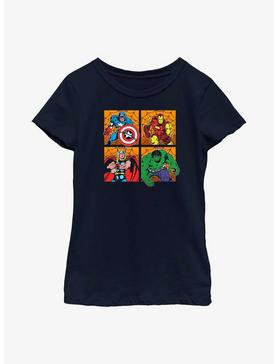 Marvel Avengers Halloween Panels Youth Girls T-Shirt, , hi-res