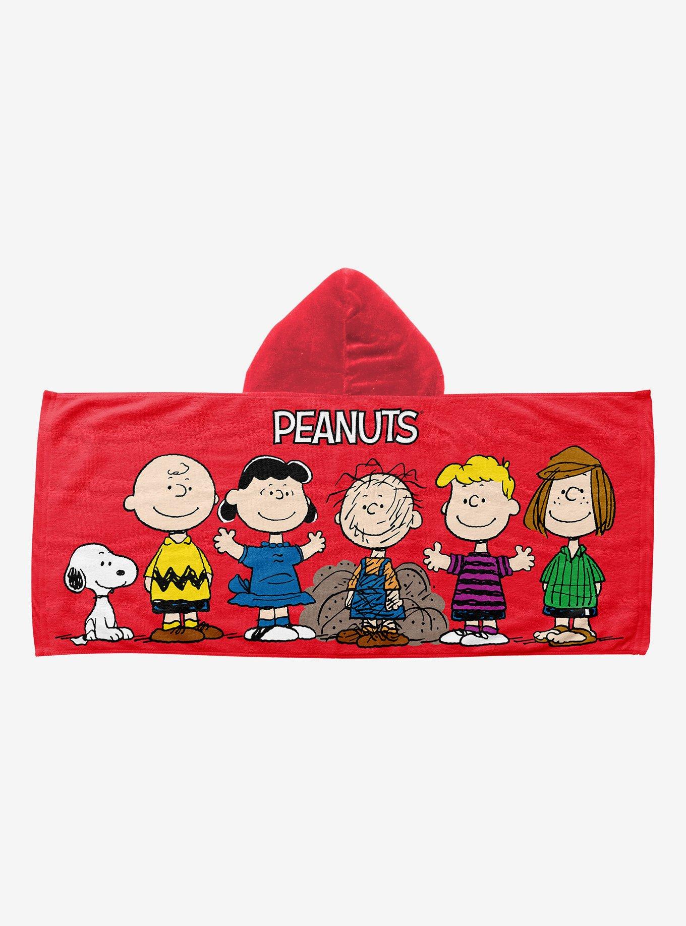 Peanuts Favorite Friends Hooded Youth Beach Towel, , hi-res