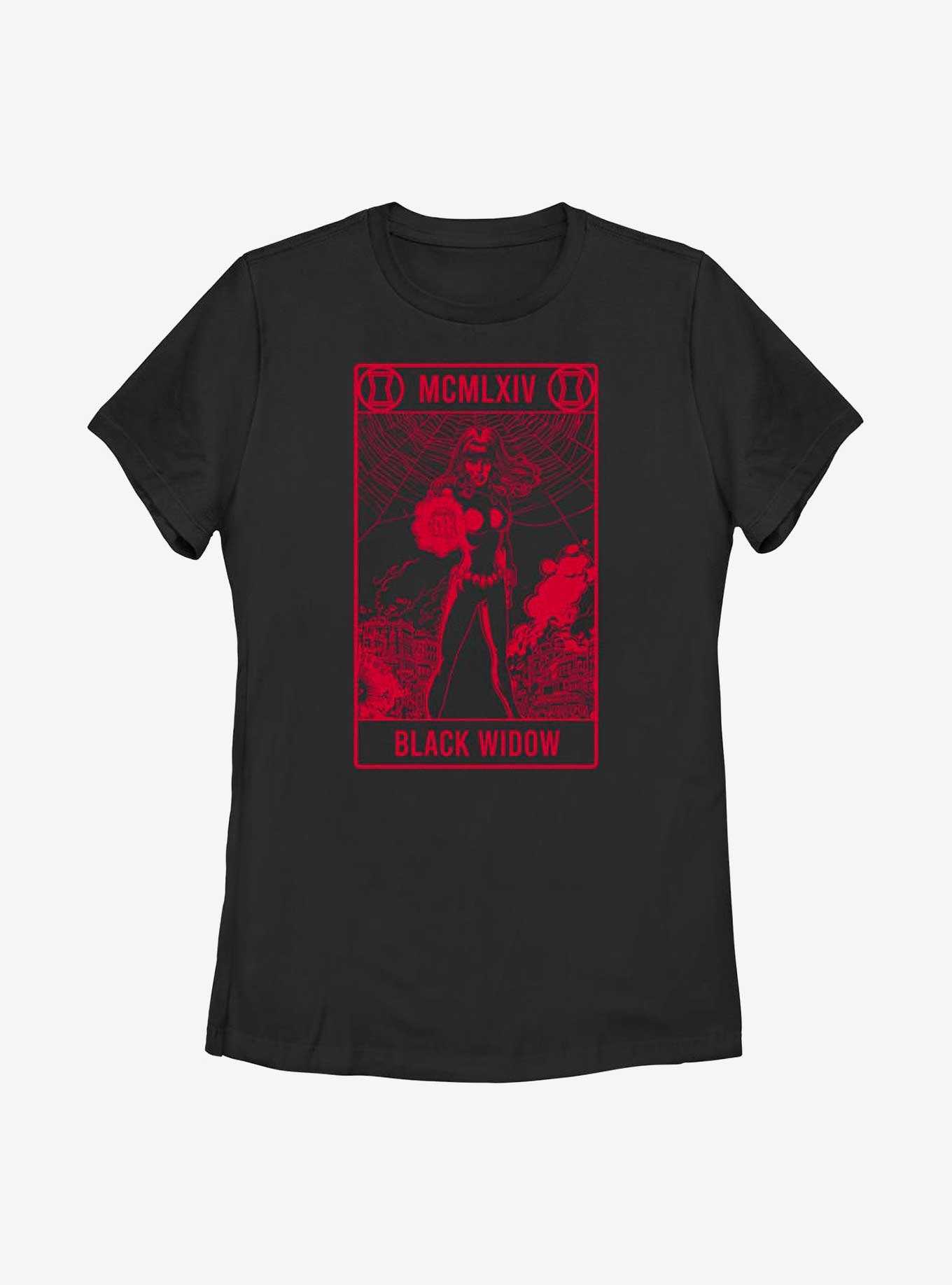 Marvel Black Widow Tarot Card Womens T-Shirt, , hi-res