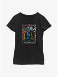 Marvel Doctor Strange Tarot Card Youth Girls T-Shirt, BLACK, hi-res