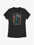 Marvel Doctor Strange Tarot Card Womens T-Shirt, BLACK, hi-res