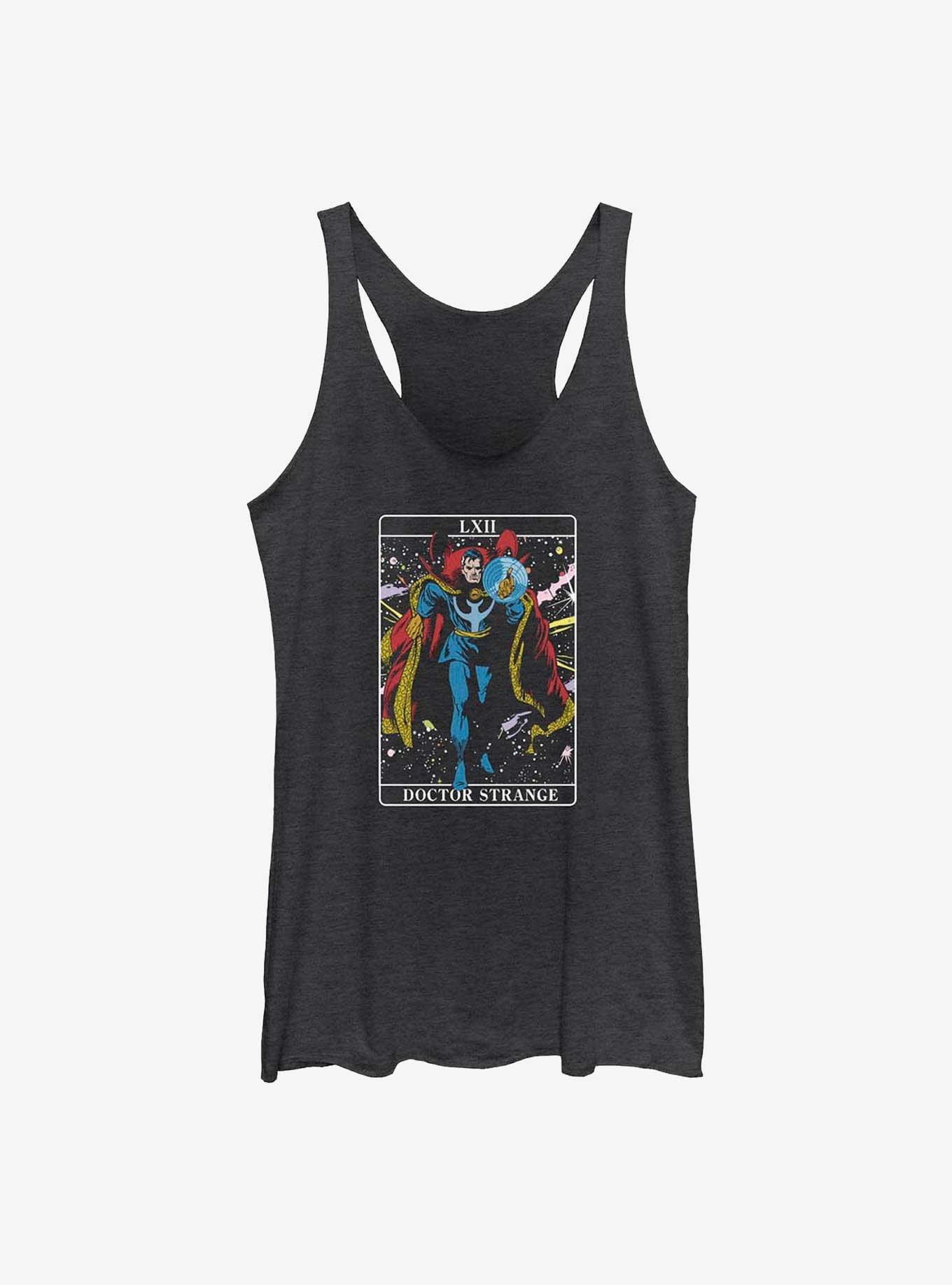 Marvel Doctor Strange Tarot Card Womens Tank Top, BLK HTR, hi-res