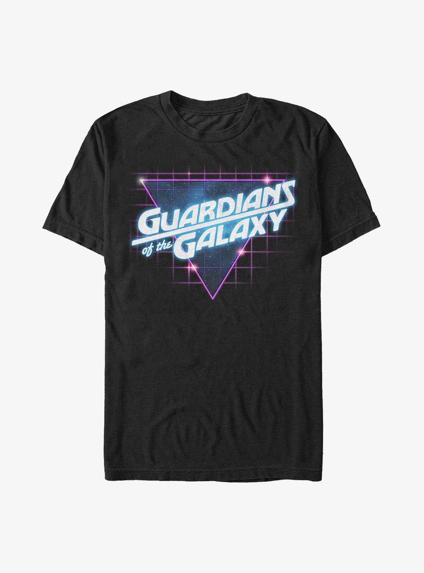 Marvel Guardians of the Galaxy 80's Style Logo T-Shirt, BLACK, hi-res