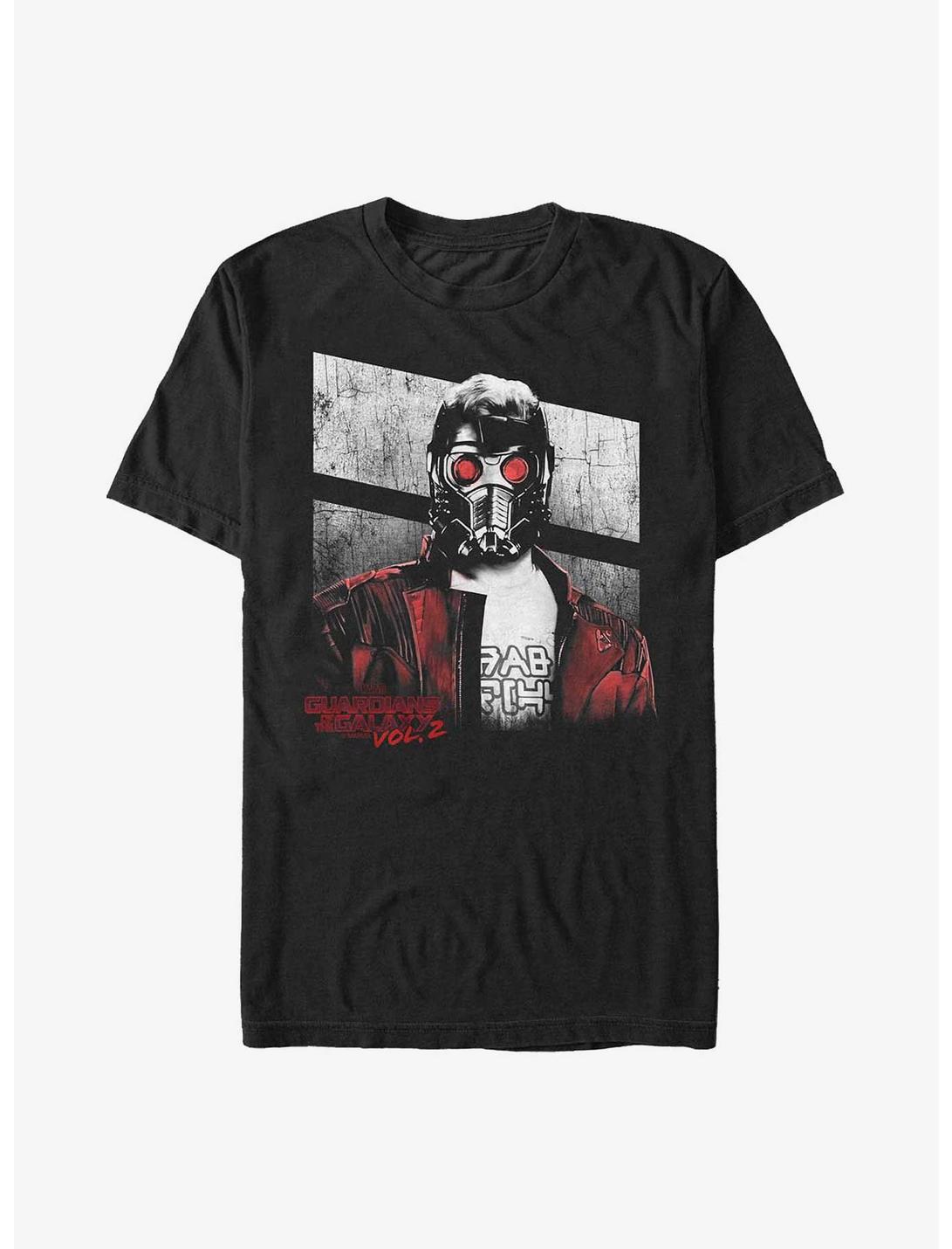 Marvel Guardians of the Galaxy Star-Lord Outlaw Grunge T-Shirt, BLACK, hi-res