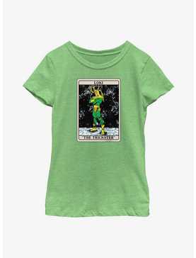 Marvel Loki The Trickster Card Youth Girls T-Shirt, , hi-res
