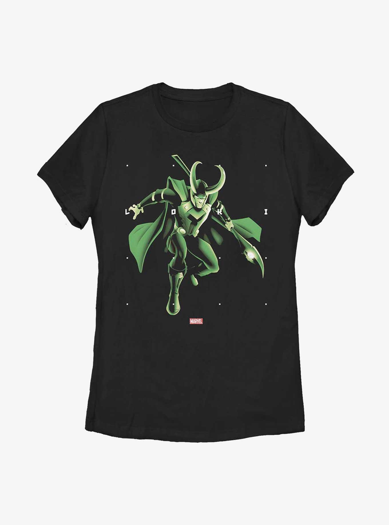 Marvel Loki God of Mischief Womens T-Shirt, BLACK, hi-res