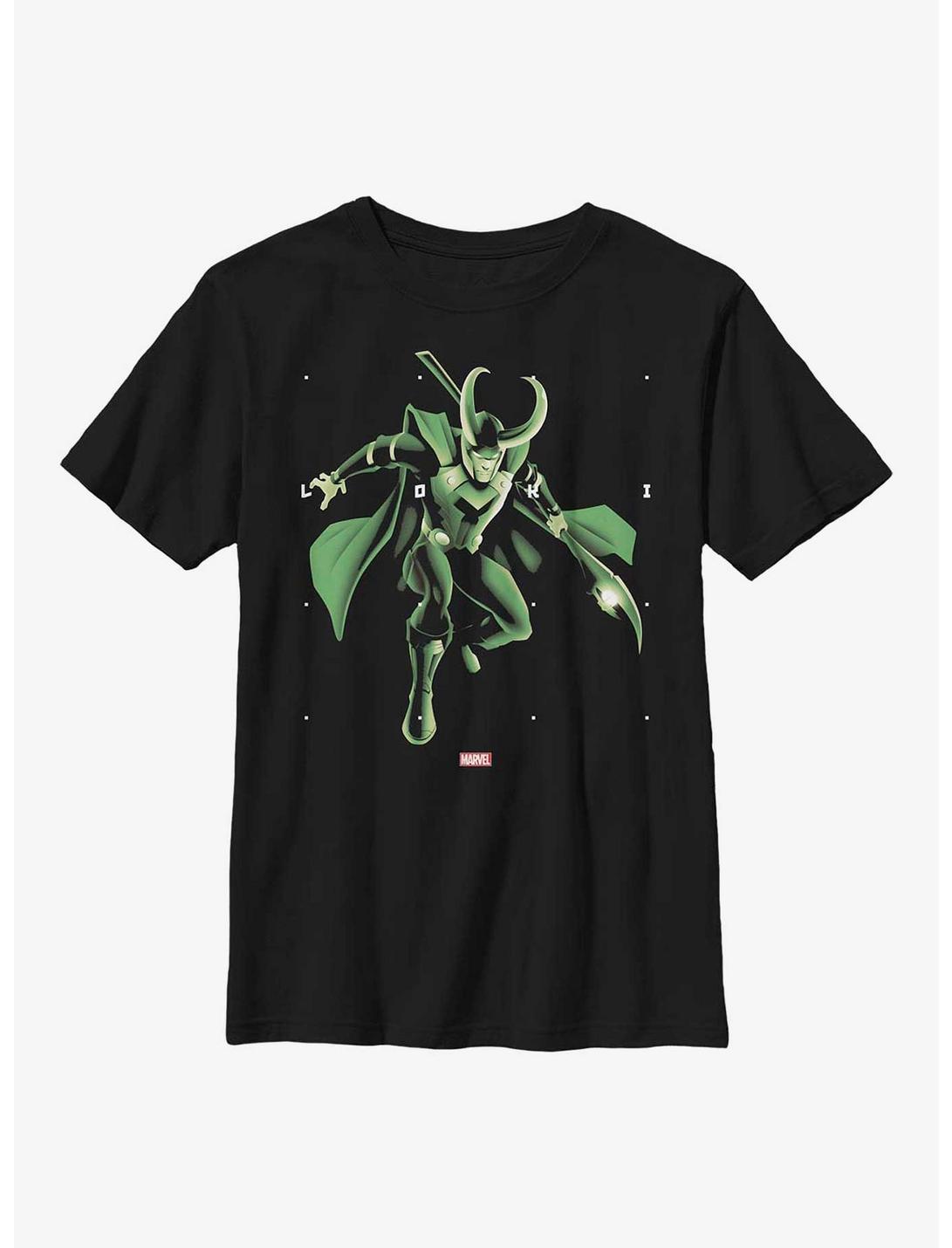 Marvel Loki God of Mischief Youth T-Shirt, BLACK, hi-res