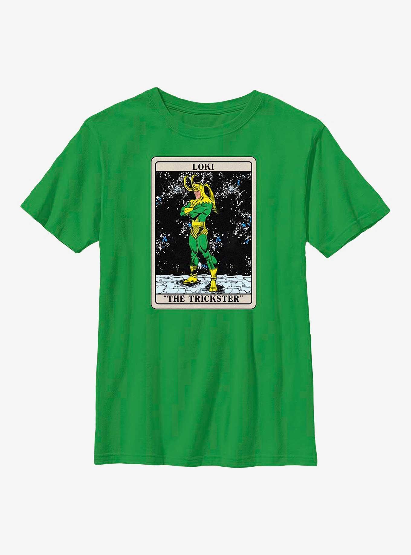 Marvel Loki The Trickster Card Youth T-Shirt, , hi-res
